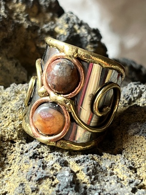Bague Agates indiennes