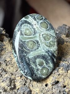 Bague en Jaspe galaxie étoilée, ovale