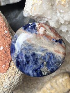 Bague en Sodalite naturelle, ronde