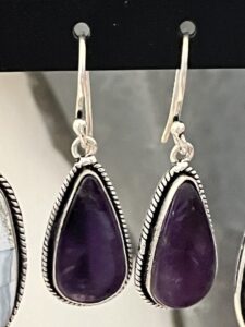 Boucles d'oreilles en Améthyste