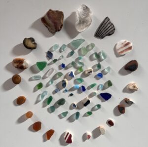 Mandala verre de mer.