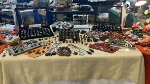 Stand Salon des minéraux à Landerneau