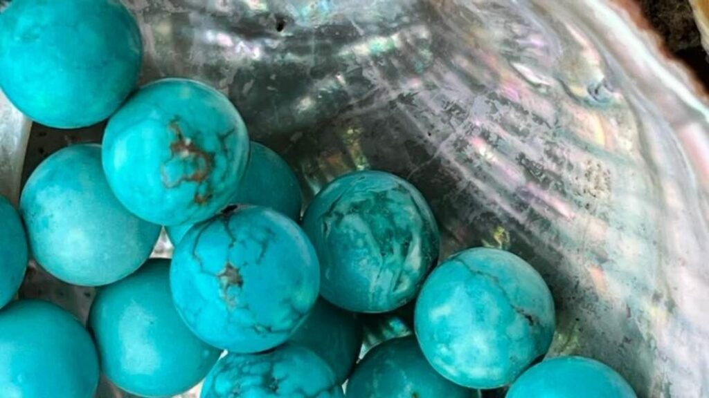 Bracelets Turquoises d'Arizona dans nacre